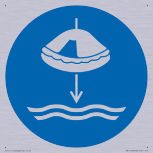 Mandatory: Lower liferaft to the water in launch sequence